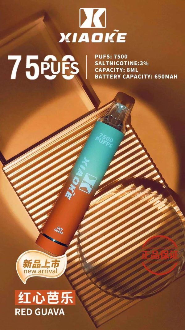 XIAOKE 梟客 7500 口 發光版 拋棄式電子煙