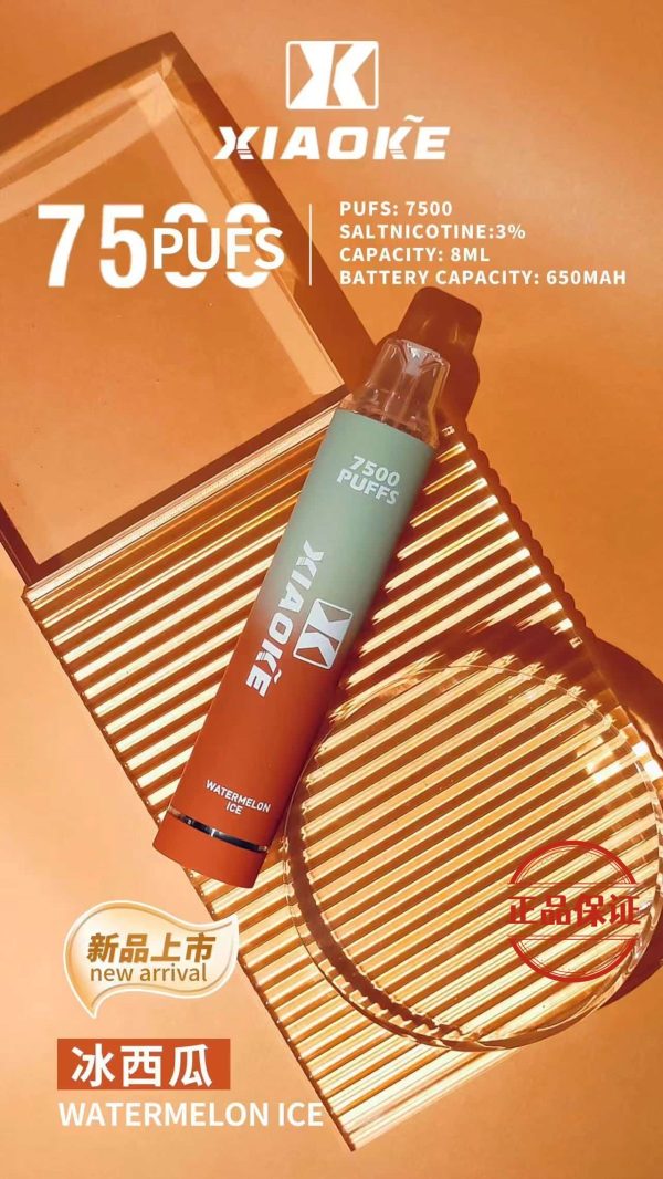 XIAOKE 梟客 7500 口 發光版 拋棄式電子煙