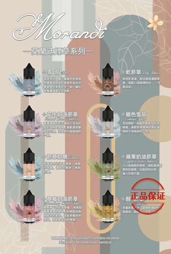 MORANDI 莫蘭迪 菸草雪茄煙油