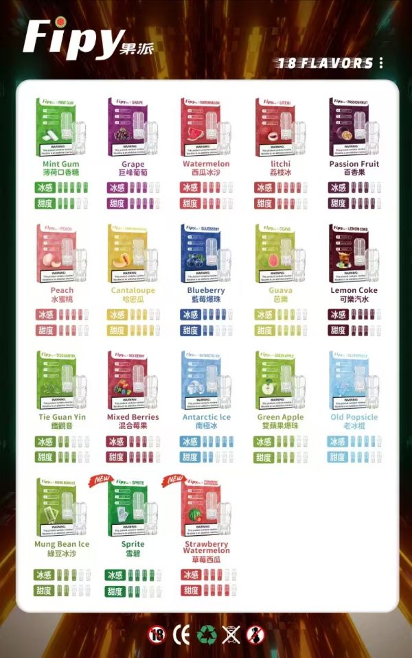 FIPY 果派一代煙彈 買3送1,買6送主機